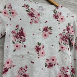 NEW Waffle Knit Henley Shirt Flowers 14
