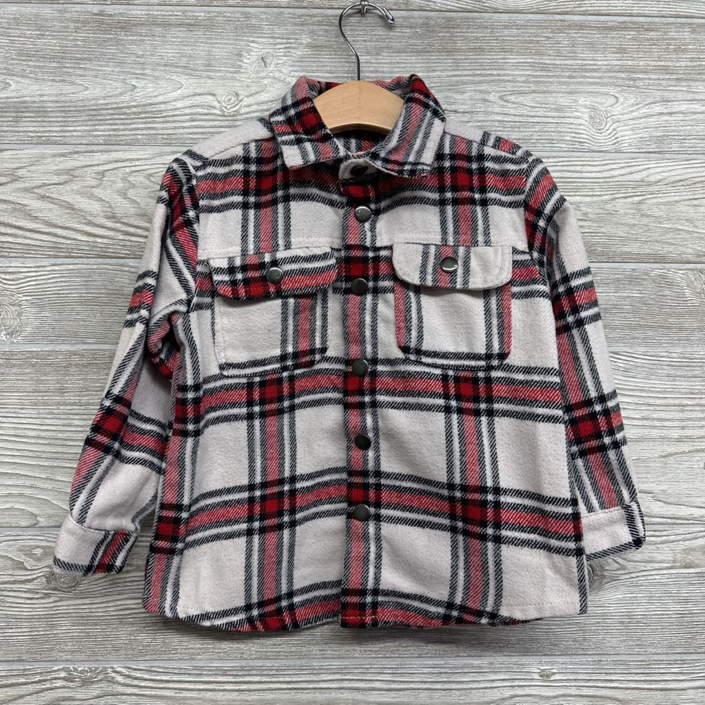 Flannel Plaid Button Up Shirt 4-5