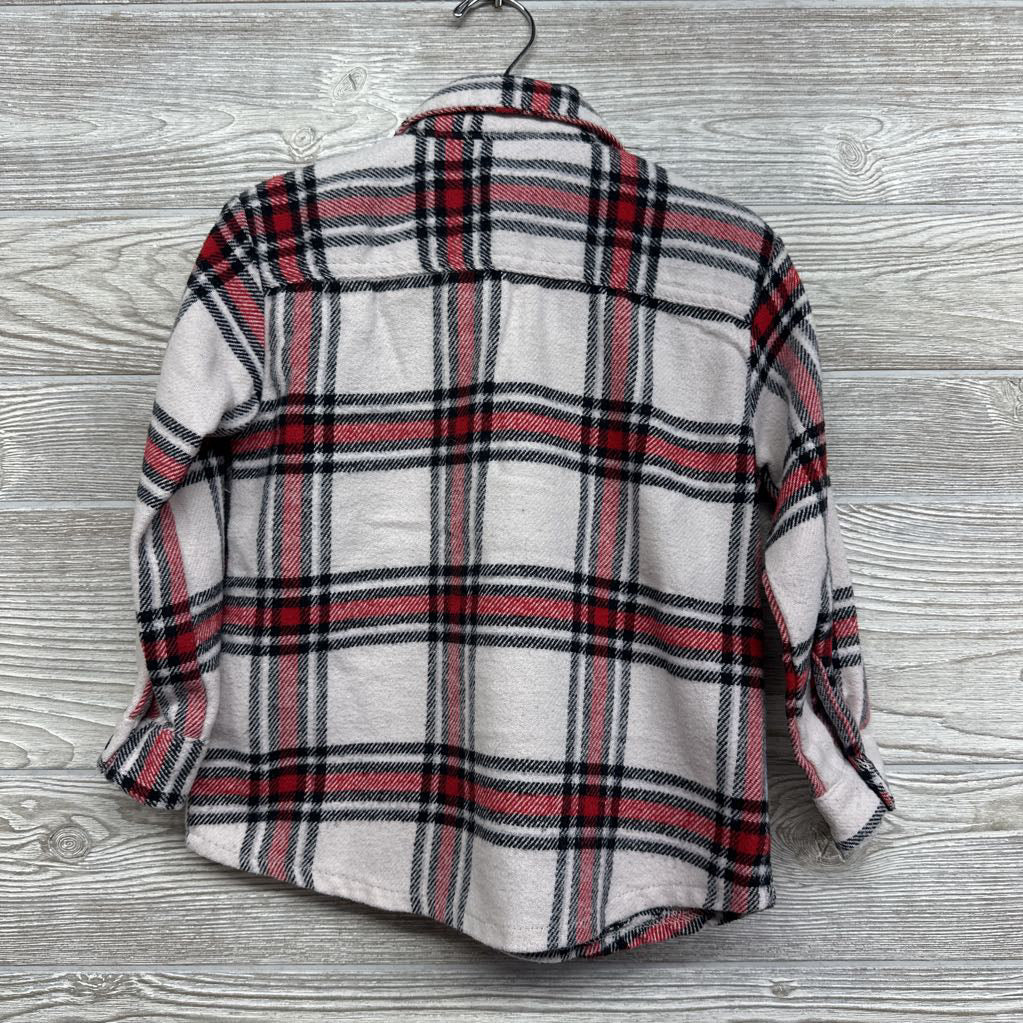 Flannel Plaid Button Up Shirt 4-5