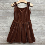 Crushed Velvet Dress Bows On Strap 4-5