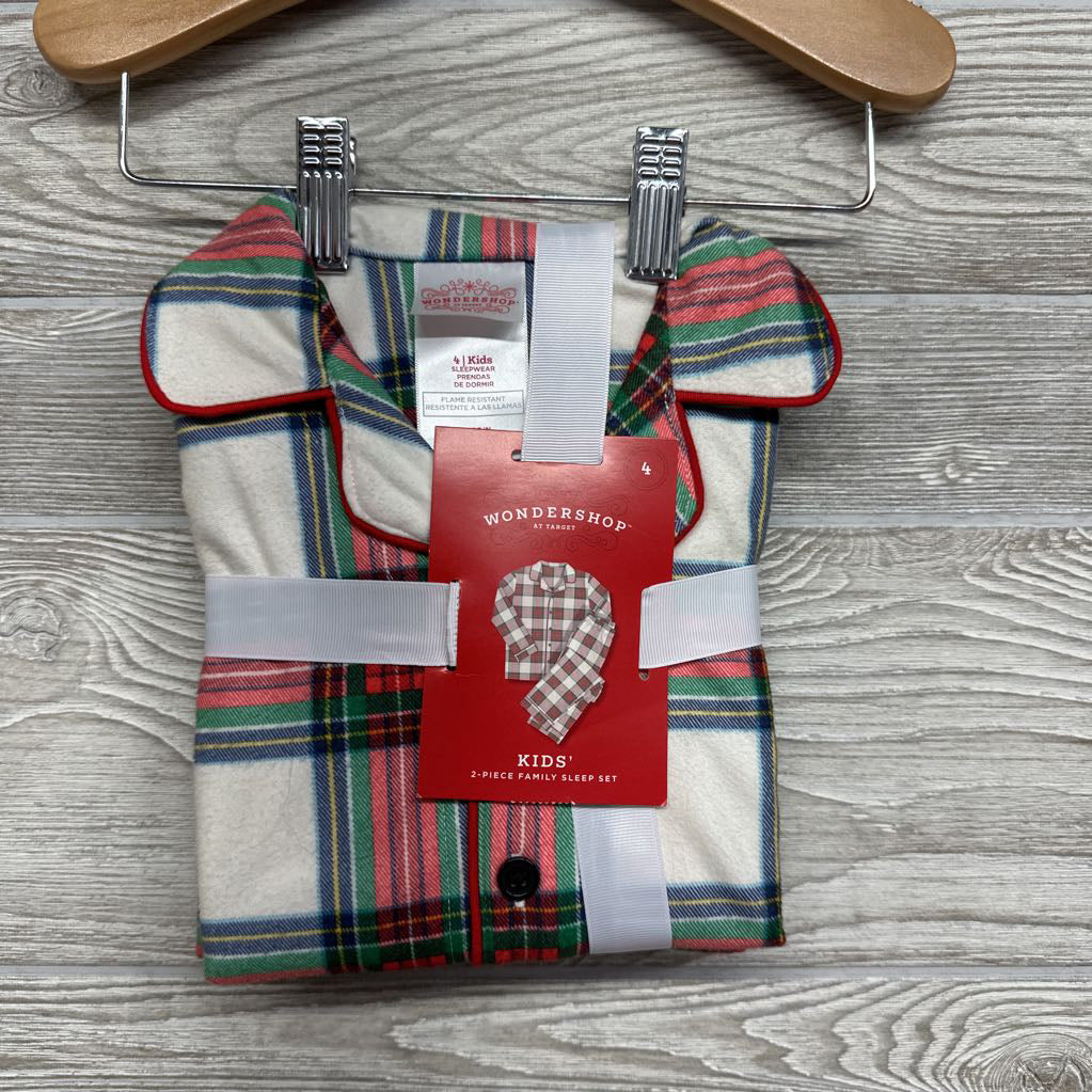 NEW 2 Pc Plaid Pj 4