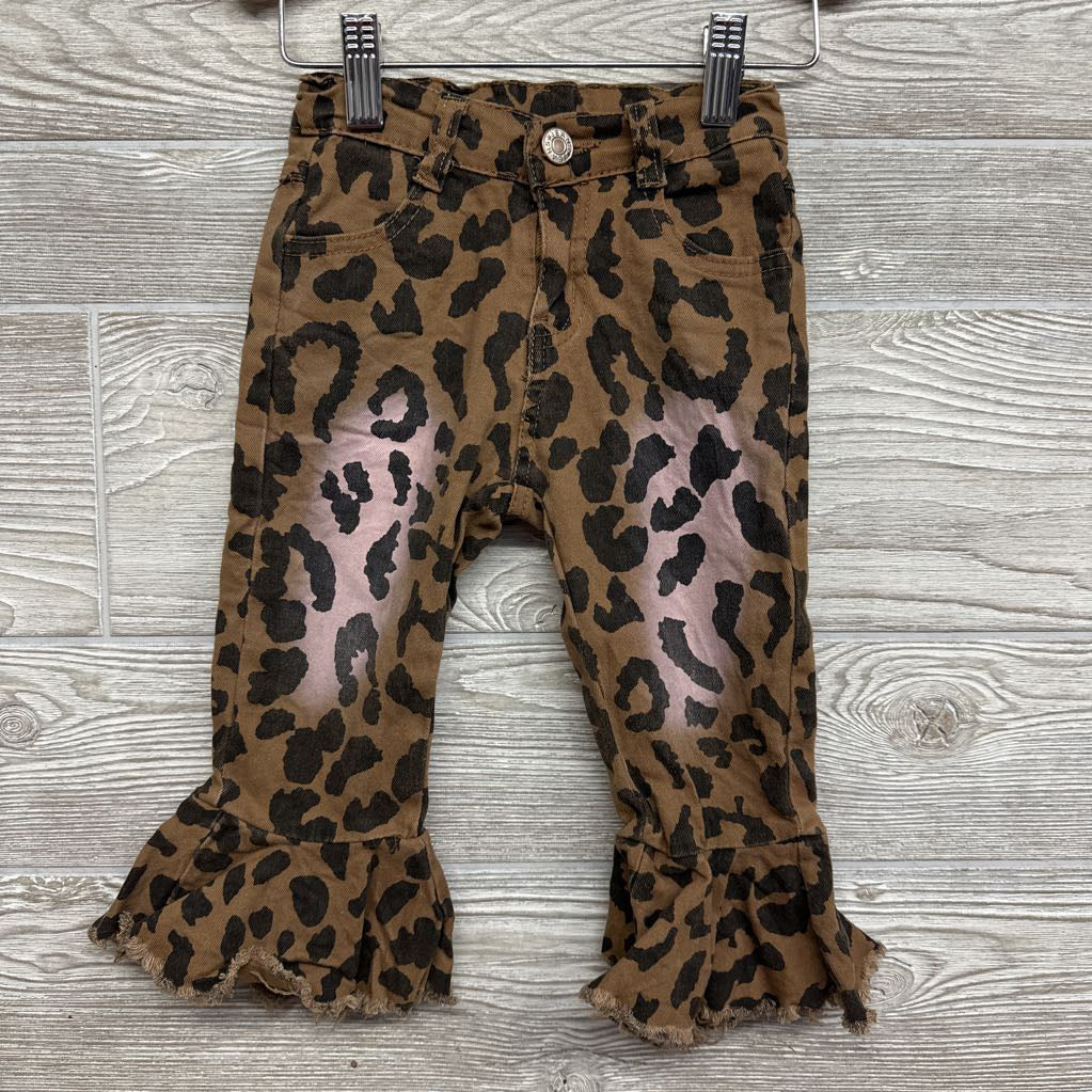 Animal Print Flare Jeans 3t