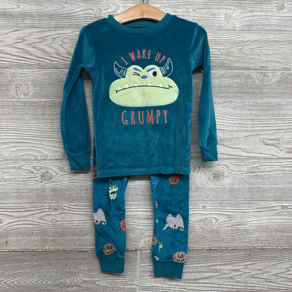 Plush 2 Pc Pj I Wake Up Grumpy 4t