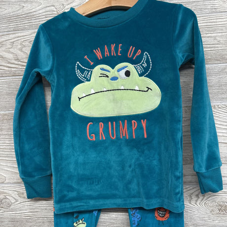 Plush 2 Pc Pj I Wake Up Grumpy 4t