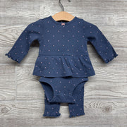 Waffle Knit Tunic Bodysuit & Pants Dots 6M