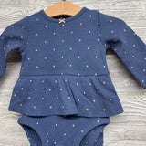 Waffle Knit Tunic Bodysuit & Pants Dots 6M
