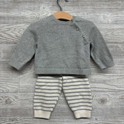Sweater Shirt & Pants Stripes W/ Booties 6-12M