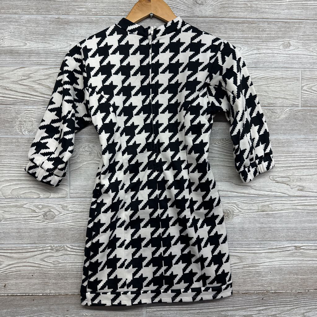 Houndstooth LS Dress 7-8