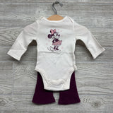 NEW Sherpa Jacket, Bodysuit Minnie Mouse & Ribbed Pants 3M