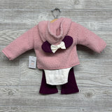 NEW Sherpa Jacket, Bodysuit Minnie Mouse & Ribbed Pants 3M