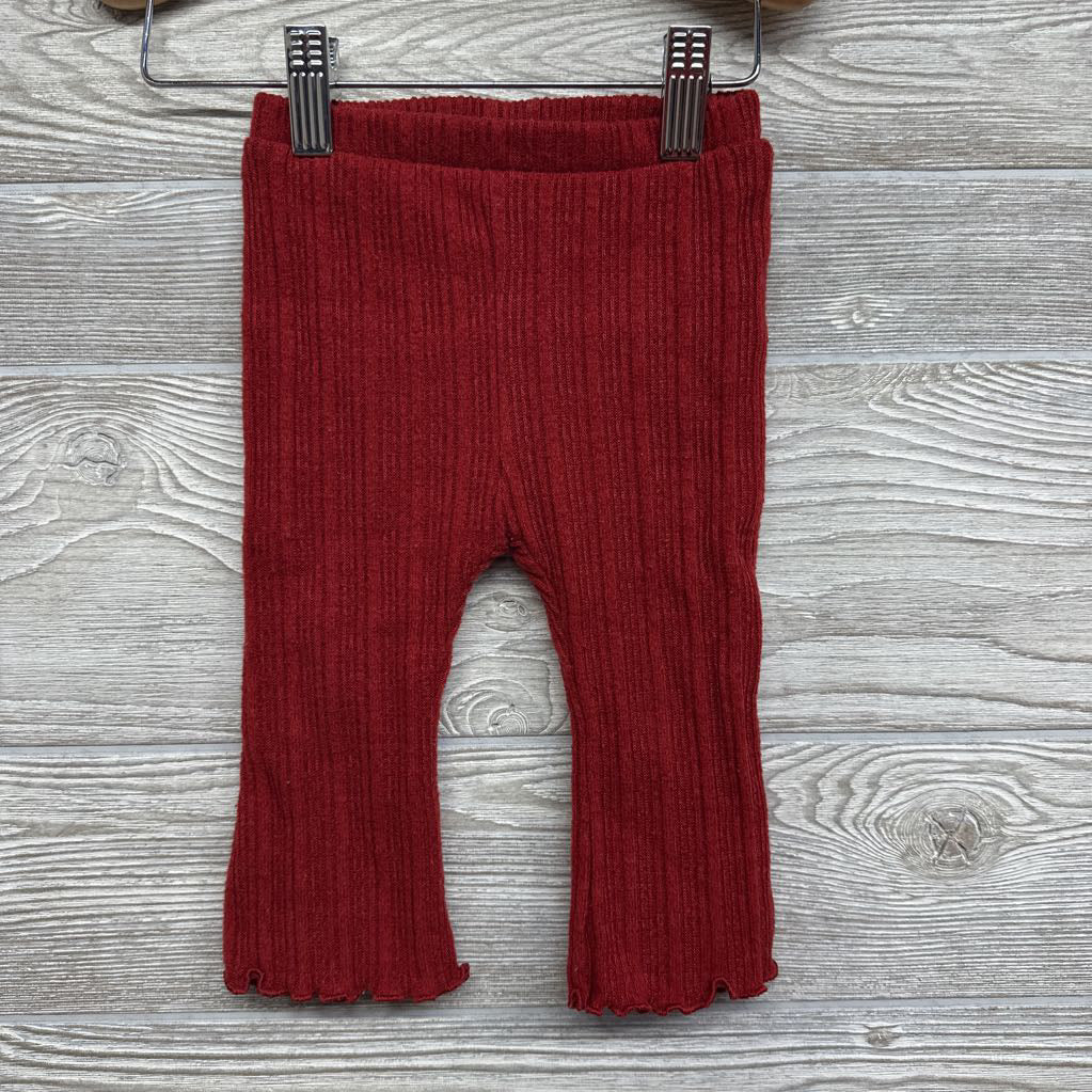 Ribbed Lettuce Trim Shirt & Pants 6-12M