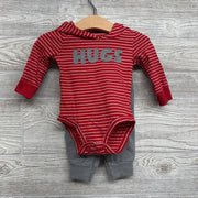 Hooded Bodysuit Hugs & Jogger Sweatpants 6M