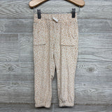 Plush Ruffle Shirt Animal Print & Pants 3t