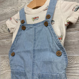 Chambray Shortalls W/ Shirt Surf Van 3M