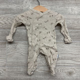 Side Snap Outfit Animals NB