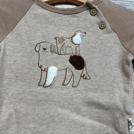 2 Pk Bodysuits Dogs 6-9M
