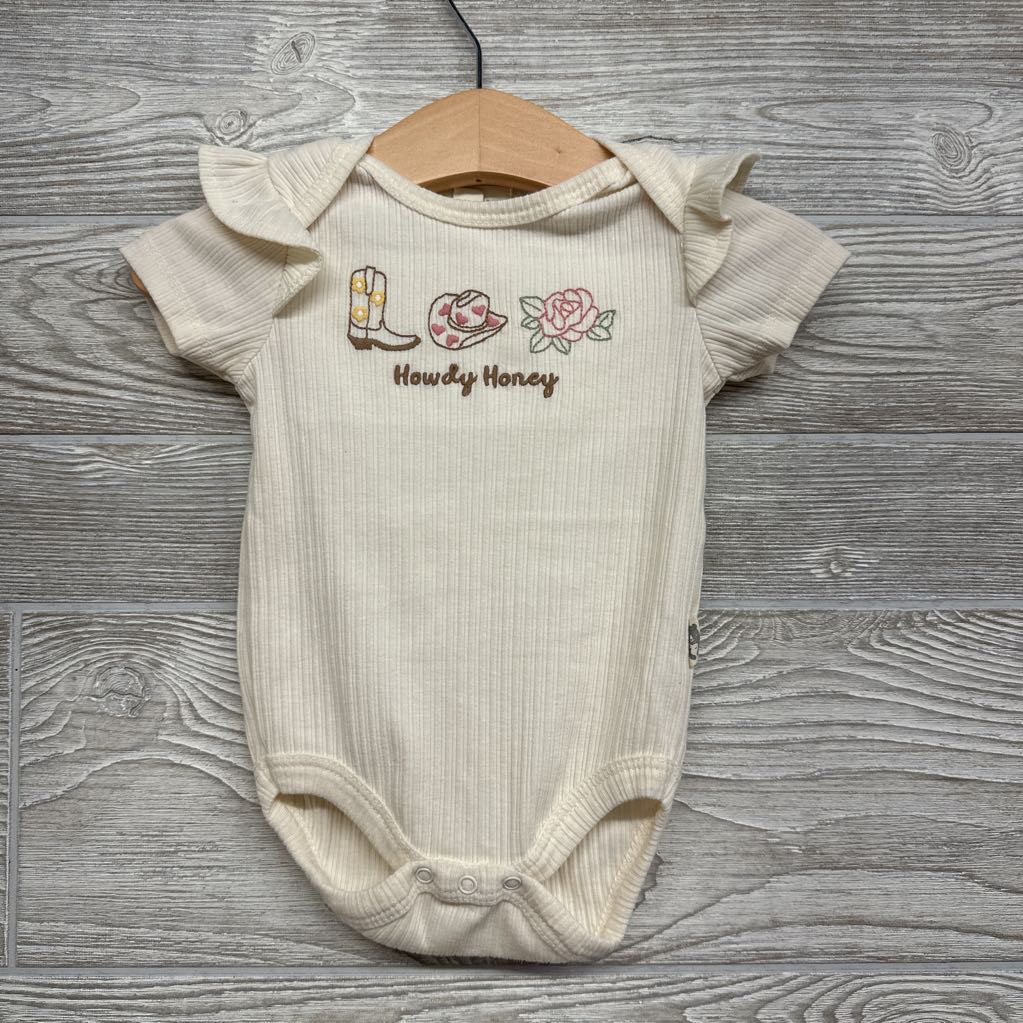 2 Pk Bodysuits Howdy Honey 6-9M