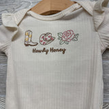 2 Pk Bodysuits Howdy Honey 6-9M