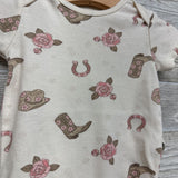 2 Pk Bodysuits Howdy Honey 6-9M