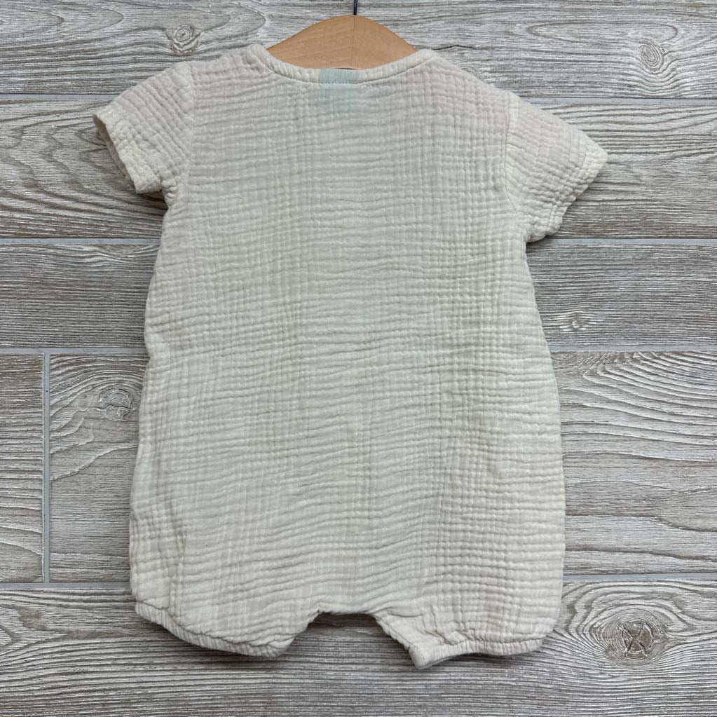 Gauze Winnie The Pooh Shorty Romper Let's Bee Friends 12M