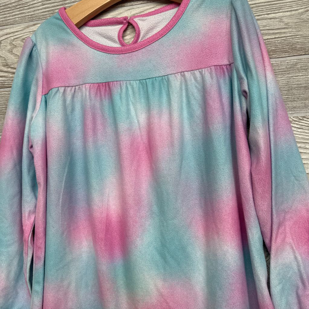 Fleece Pj Gown Tie Dye 7-8
