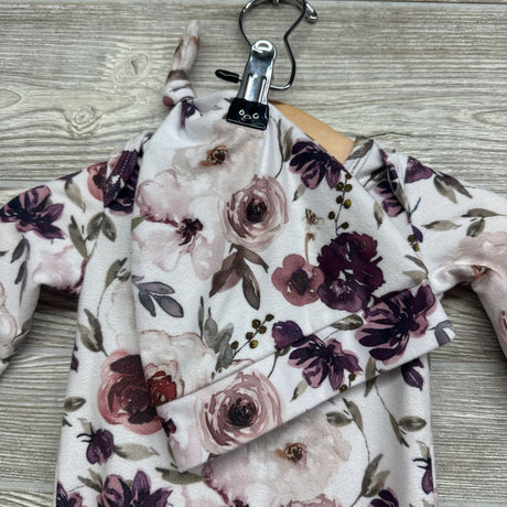 LS PJ Gown Flowers 0-3M