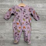 Ribbed Snap Sleep & Play Flowers 3M