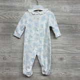 NEW Smocked Footie & Headband Flowers 3M