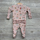 Bamboo Sleeper Santa 0-3M