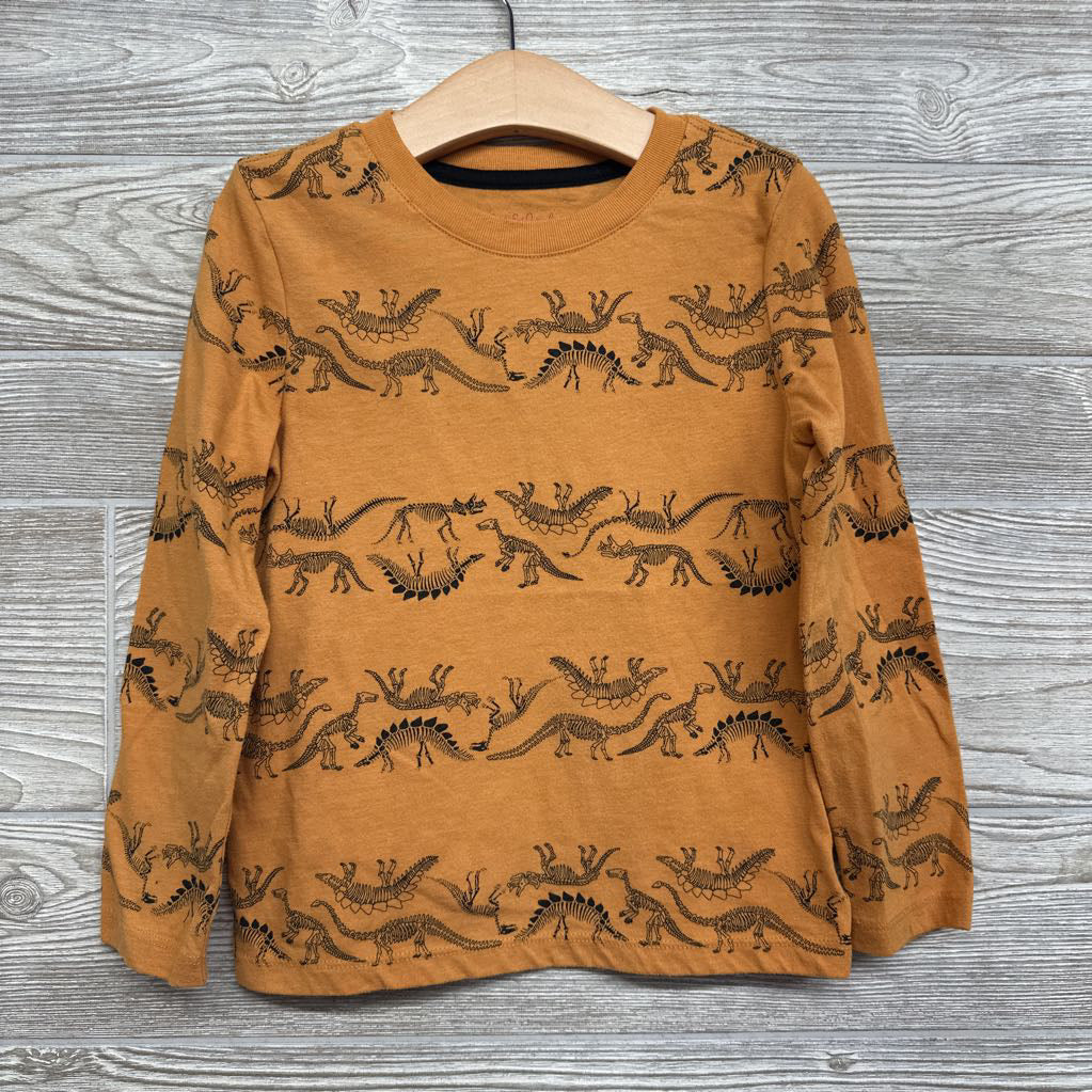 LS Shirt Skeleton Dinosaurs 5t
