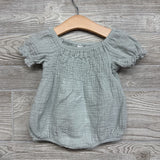 Gauze Smocked Bubble Romper 6-9M