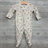 Waffle Knit Snap Outfit Flowers 6M