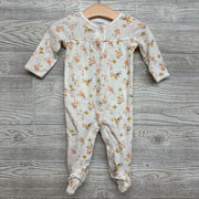 Waffle Knit Snap Outfit Flowers 6M