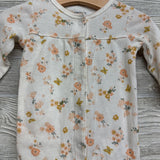 Waffle Knit Snap Outfit Flowers 6M