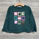 LS Shirt Heart, Flower & Moon 4t