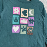 LS Shirt Heart, Flower & Moon 4t