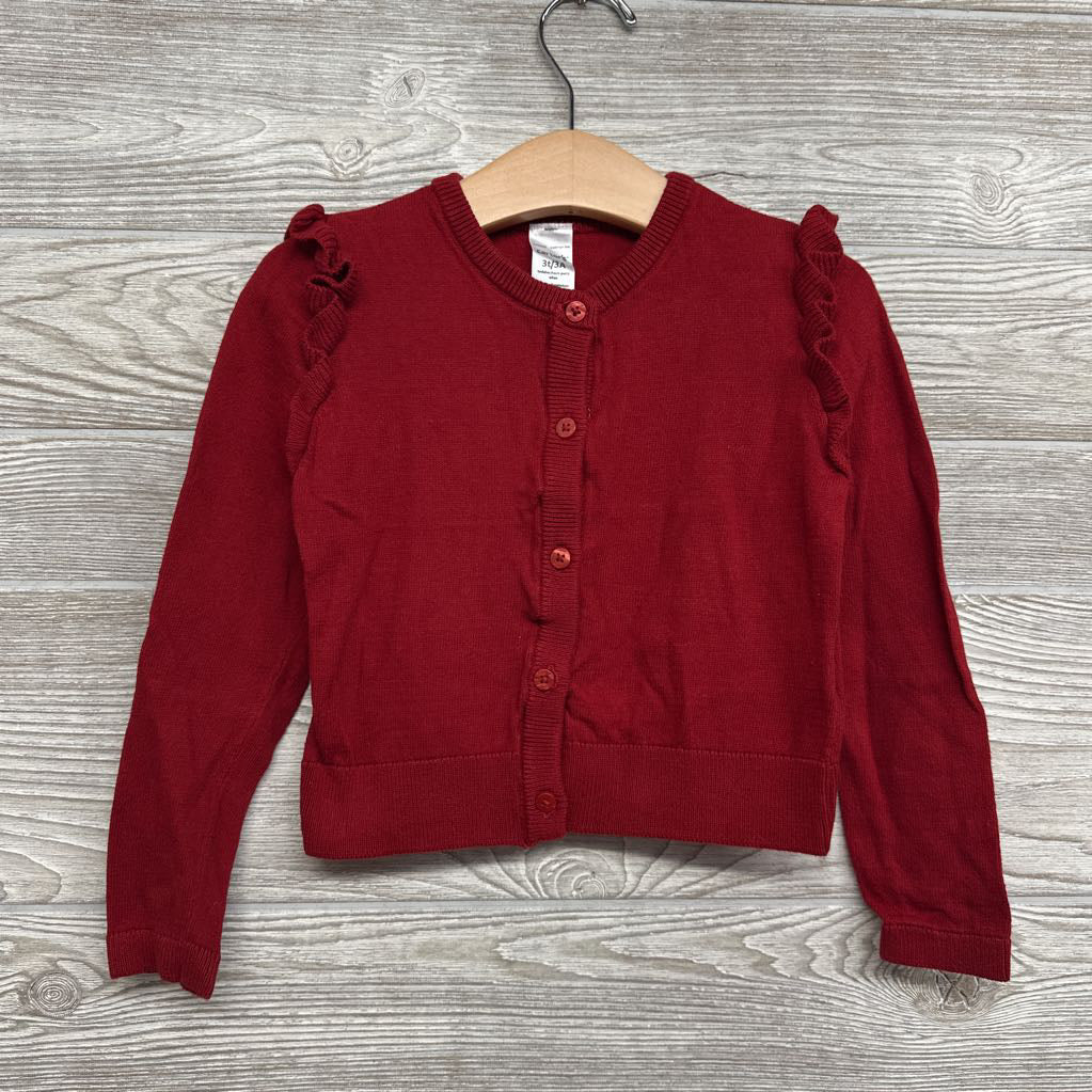 Sweater Cardigan Ruffles 3t