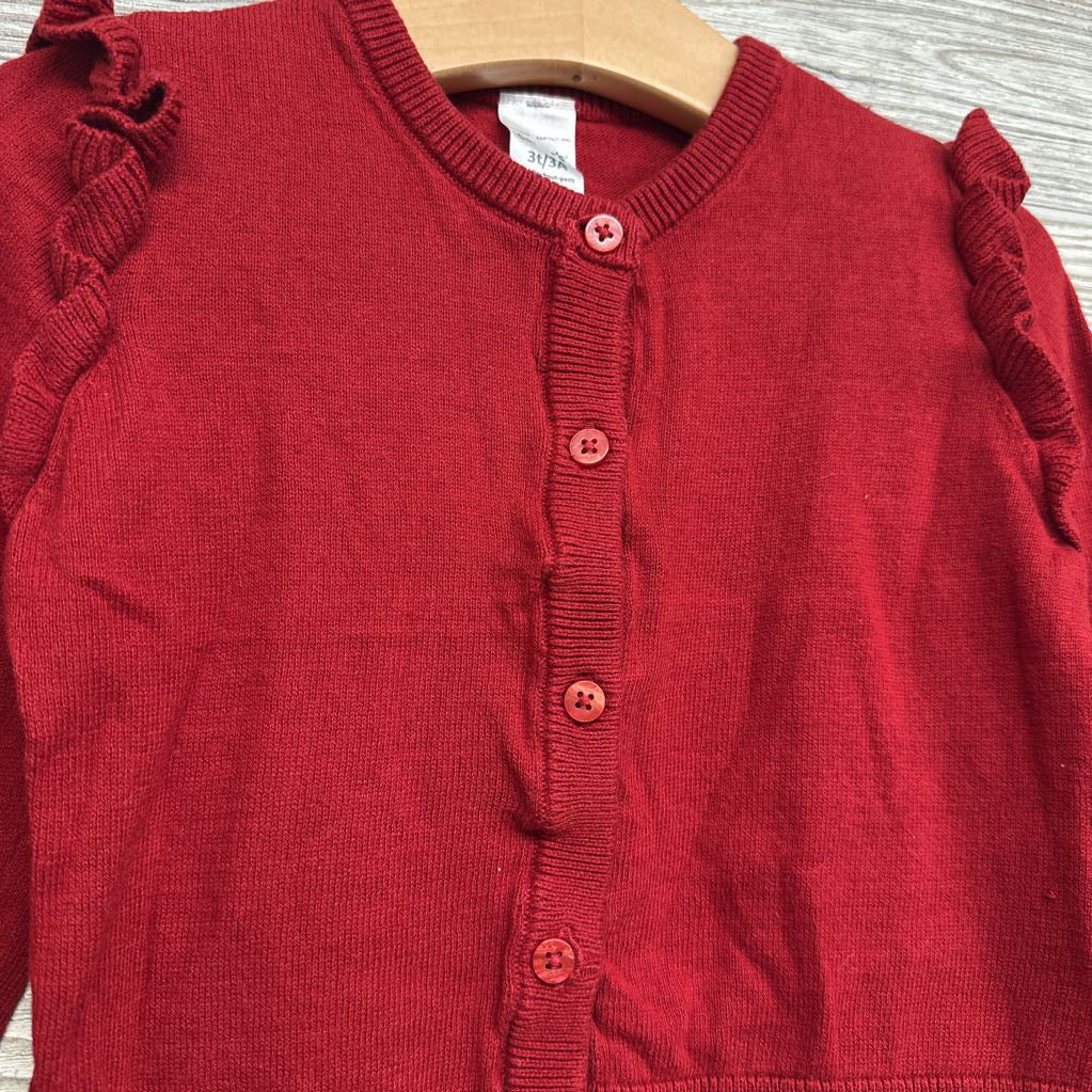 Sweater Cardigan Ruffles 3t