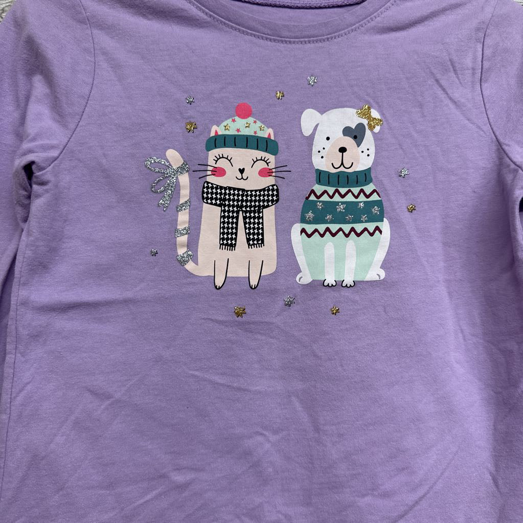 LS Shirt Cat & Dog 4t