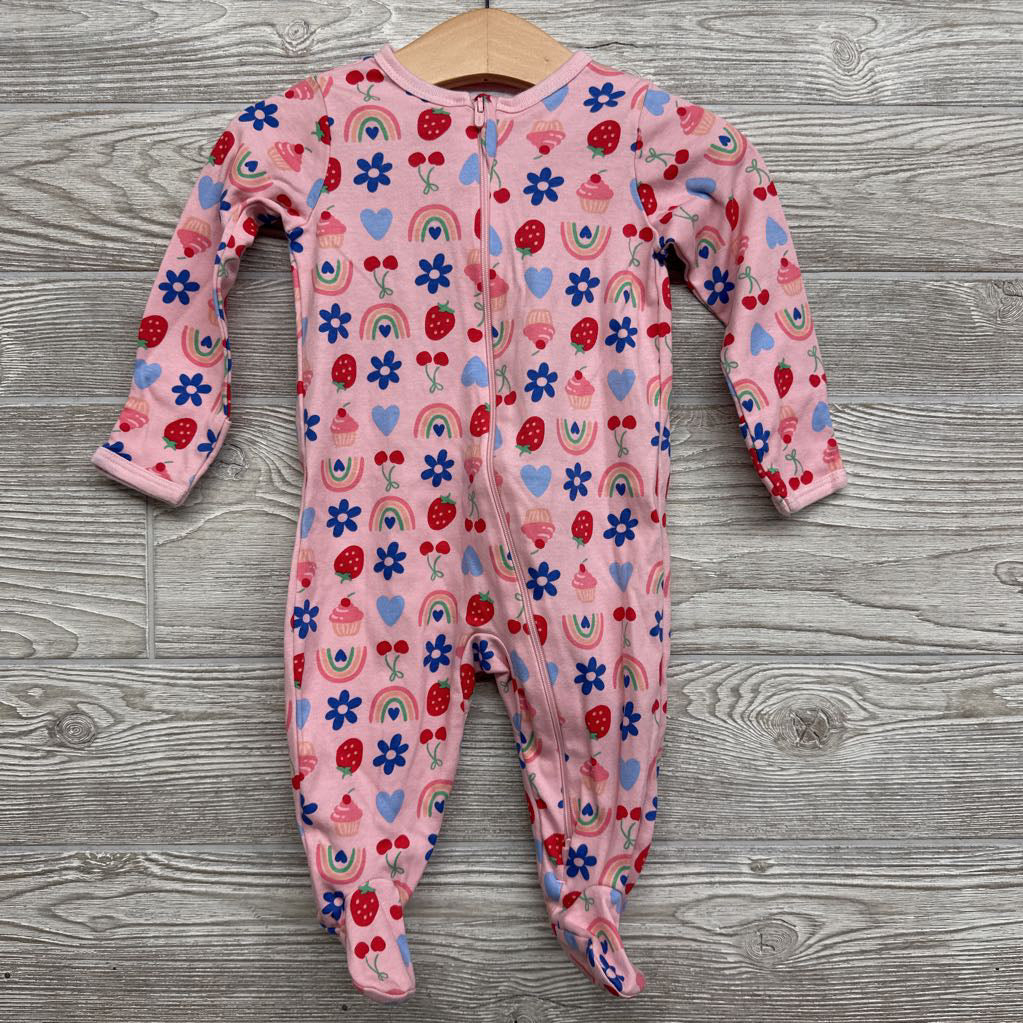 Sleeper Rainbows, Flowers & Strawberries 3-6M