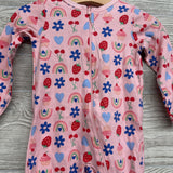 Sleeper Rainbows, Flowers & Strawberries 3-6M