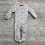 Ribbed Sleeper Flowers 3-6M