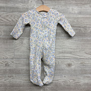 Ribbed Sleeper Flowers 3-6M