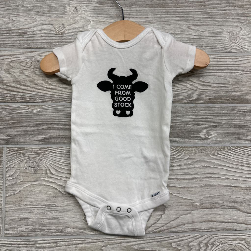 Bodysuit I Come From Good Stock 3-6M