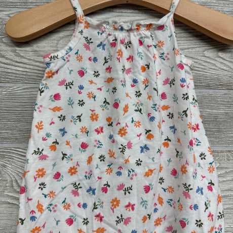 Tank Romper Flowers 9M