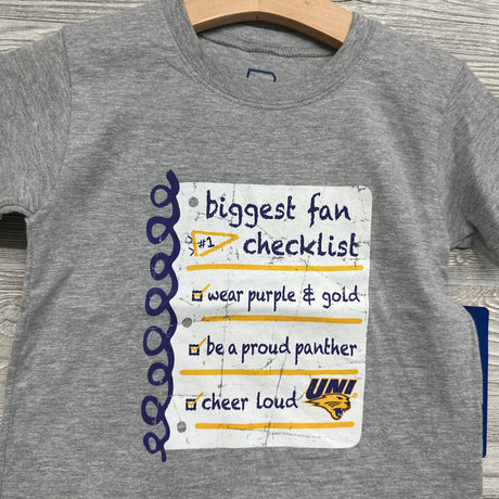 NEW Shirt UNI Biggest Fan Checklist 4t