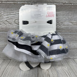 NEW Tutu Skirt, Headband & Strap Sandals Flowers & Stripes 0-12M