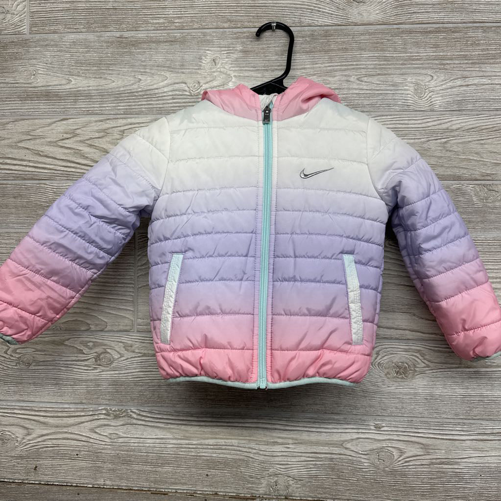 Lightweight Puffer Coat Embroidered Logo 3t*
