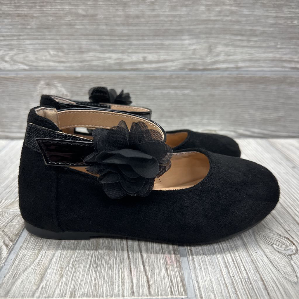 Flats W/ Ankle Strap Tulle Flower