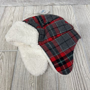 NEW Trapper Hat Plaid 3-9M
